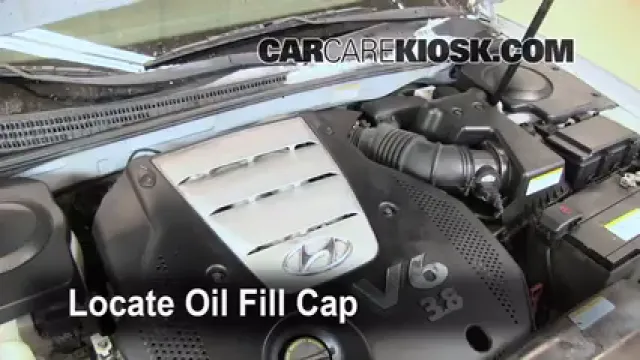 2007 Hyundai Azera SE 3.8L V6 Aceite Agregar aceite